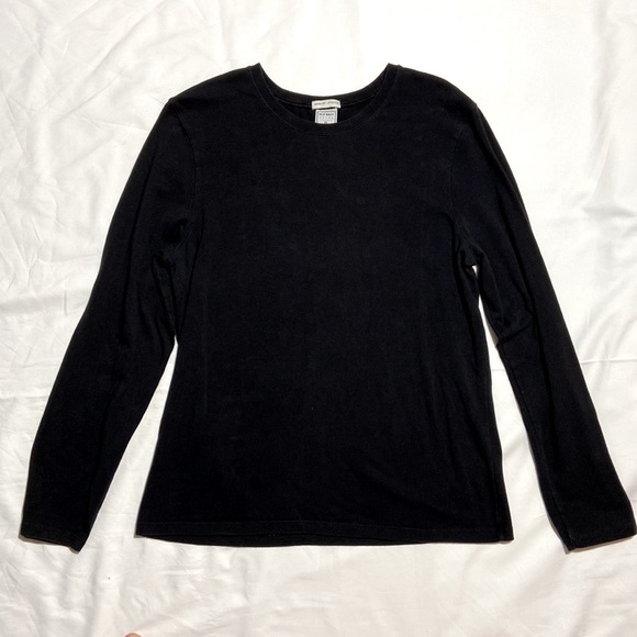 Old Navy Perfect Fit Stretch Long Sleeve Top. Black Crew Neck X-LARGE - Picture 1 of 9